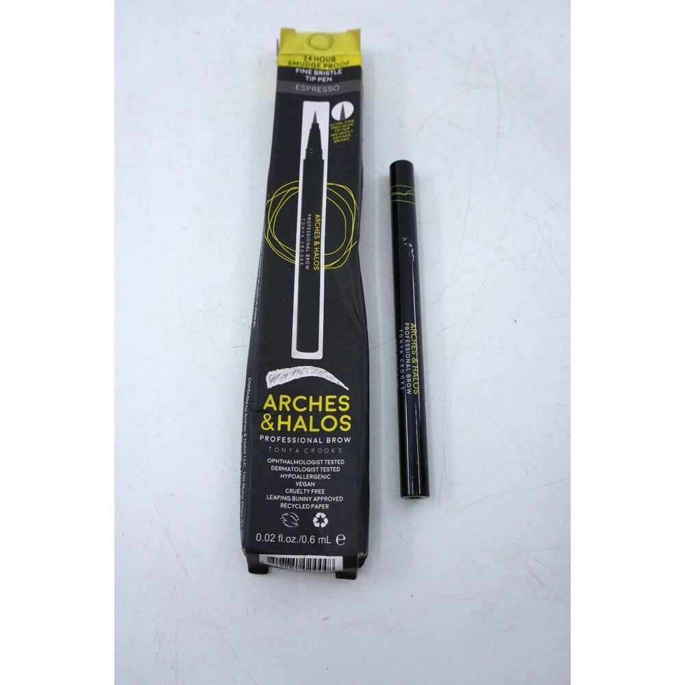 Arches and Halos Fine Bristle Tip Pen - Eyebrow Pencils for Women - Espresso